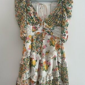 For Love And Lemons Floral Wedding Dress